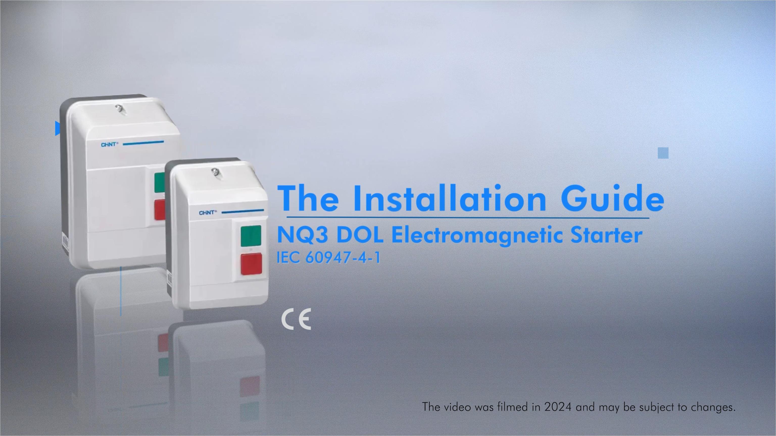 Install NQ3 DOL Electromagnetic Starter
